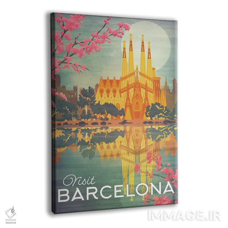 تابلو دکوراتیو اسپانیا-بارسلونا اثر میسی ایمز - نمای پرسپکتیو محصول