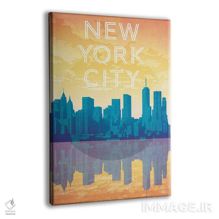 تابلو دکوراتیو آمریکا-نیویورک سیتی اثر میسی ایمز - نمای پرسپکتیو محصول