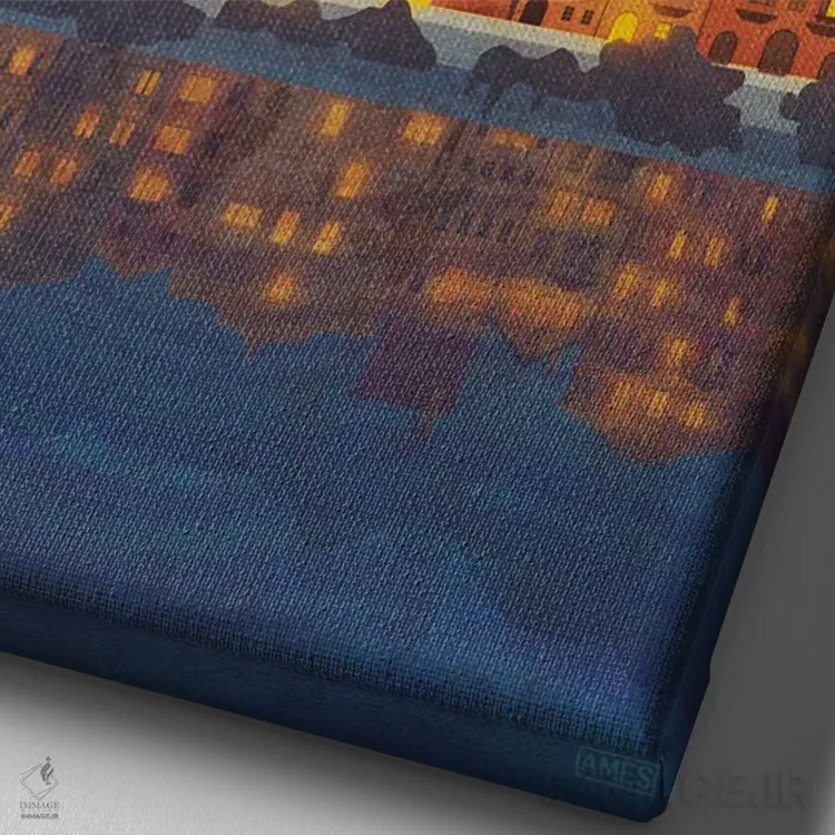 تابلو دکوراتیو اتریش-اینسبروک اثر میسی ایمز - نمای نزدیک بافت بوم