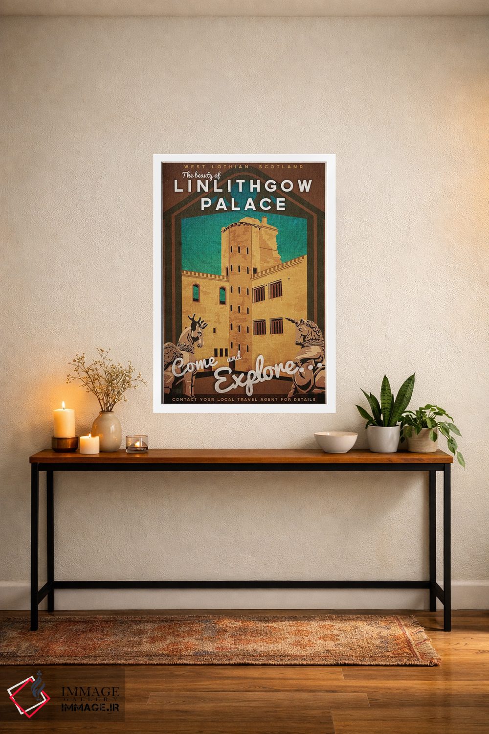 تابلو دکوراتیو اسکاتلند-کاخ لینلیثگو اثر میسی ایمز - D2W