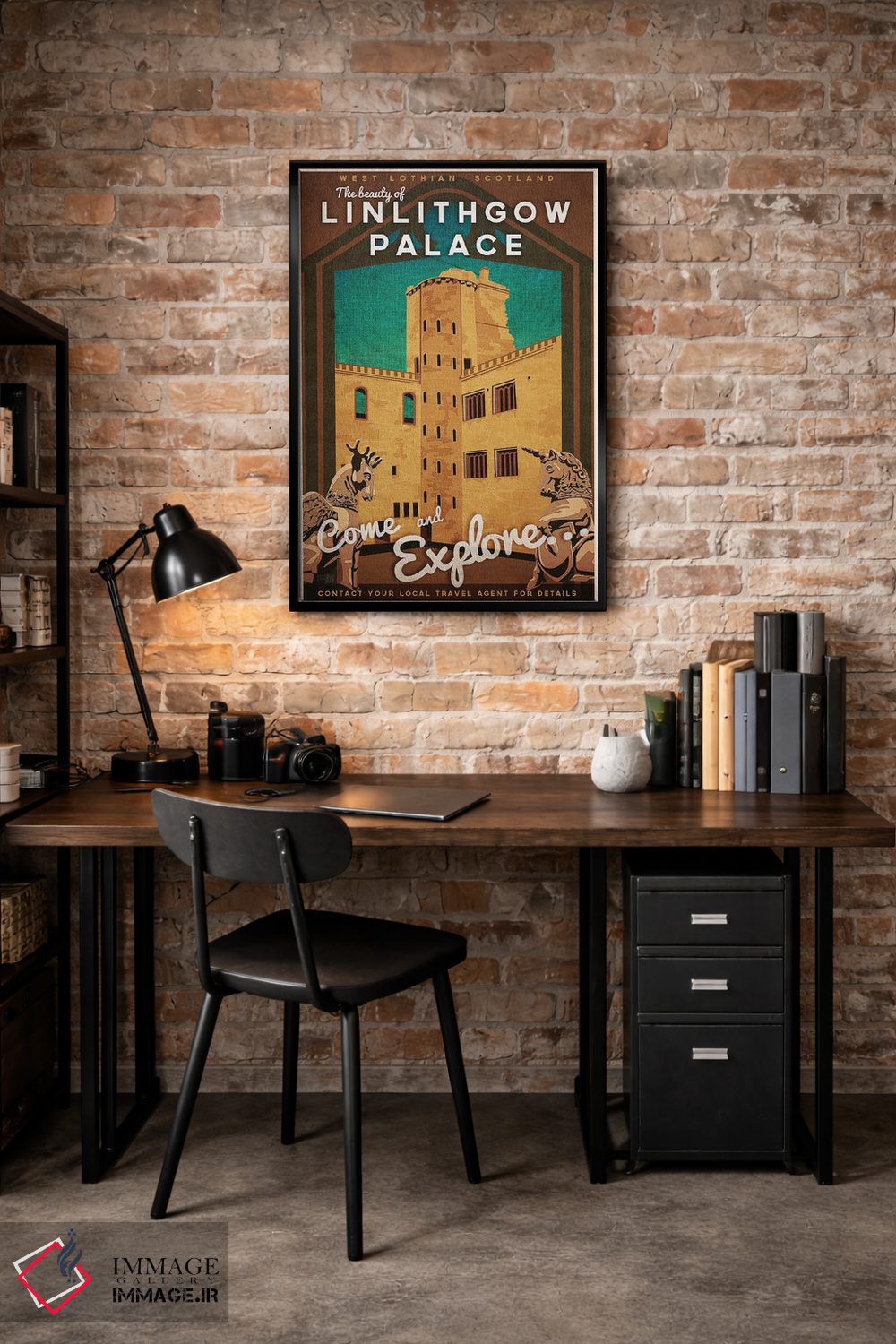 تابلو دکوراتیو اسکاتلند-کاخ لینلیثگو اثر میسی ایمز - D4B