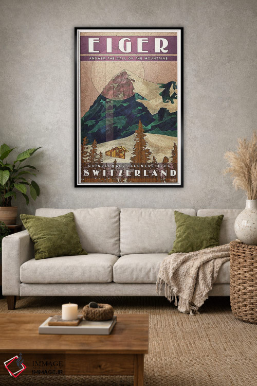 تابلو دکوراتیو سوئیس-آیگر اثر میسی ایمز - D1B