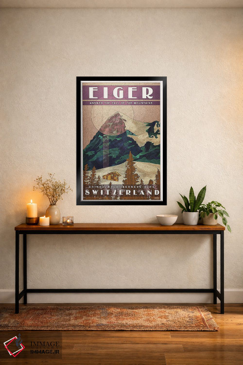 تابلو دکوراتیو سوئیس-آیگر اثر میسی ایمز - D4B