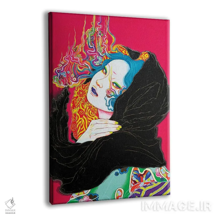 تابلو دکوراتیو نشت شعله اثر ایتو چیئکو - نمای پرسپکتیو محصول