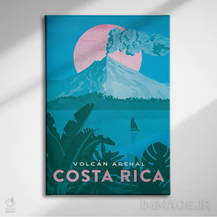 تابلو دکوراتیو کاستاریکا-آرنال اثر میسی ایمز - نمای روبهرو روی دیوار