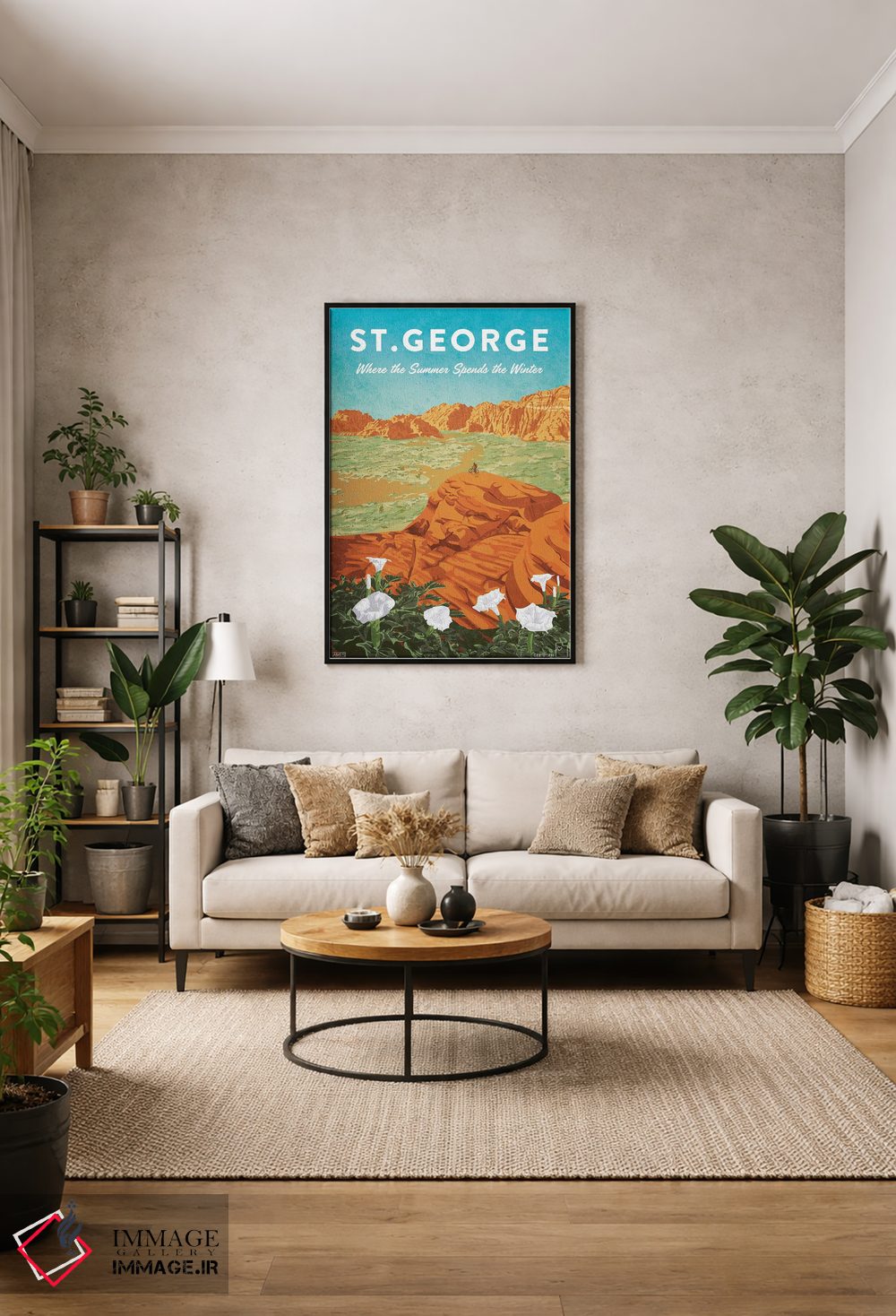 تابلو دکوراتیو آمریکا-یوتا سنت جورج اثر میسی ایمز - D1B