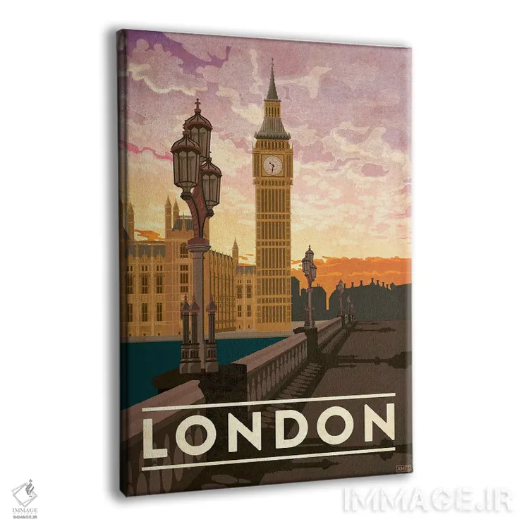 تابلو دکوراتیو انگلستان-لندن اثر میسی ایمز - نمای پرسپکتیو محصول