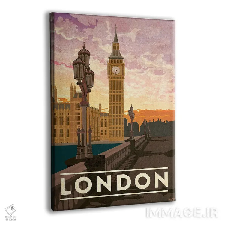 تابلو دکوراتیو انگلستان-لندن اثر میسی ایمز - نمای پرسپکتیو محصول
