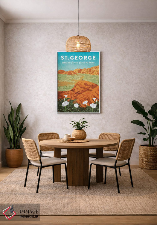 تابلو دکوراتیو آمریکا-یوتا سنت جورج اثر میسی ایمز - D3W