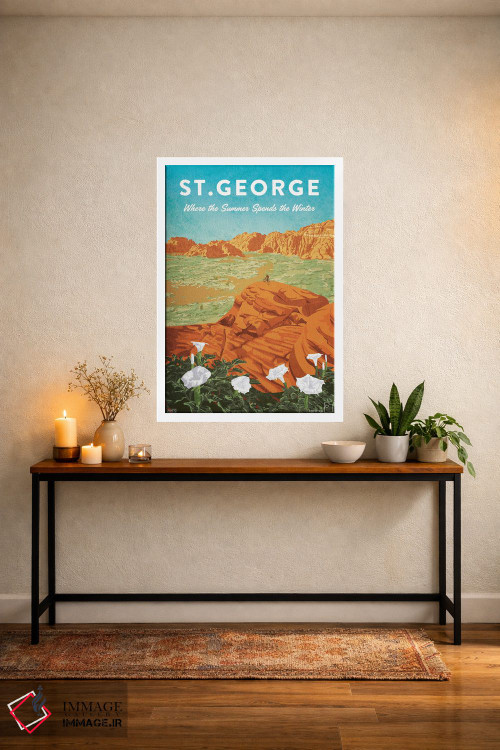 تابلو دکوراتیو آمریکا-یوتا سنت جورج اثر میسی ایمز - D5W