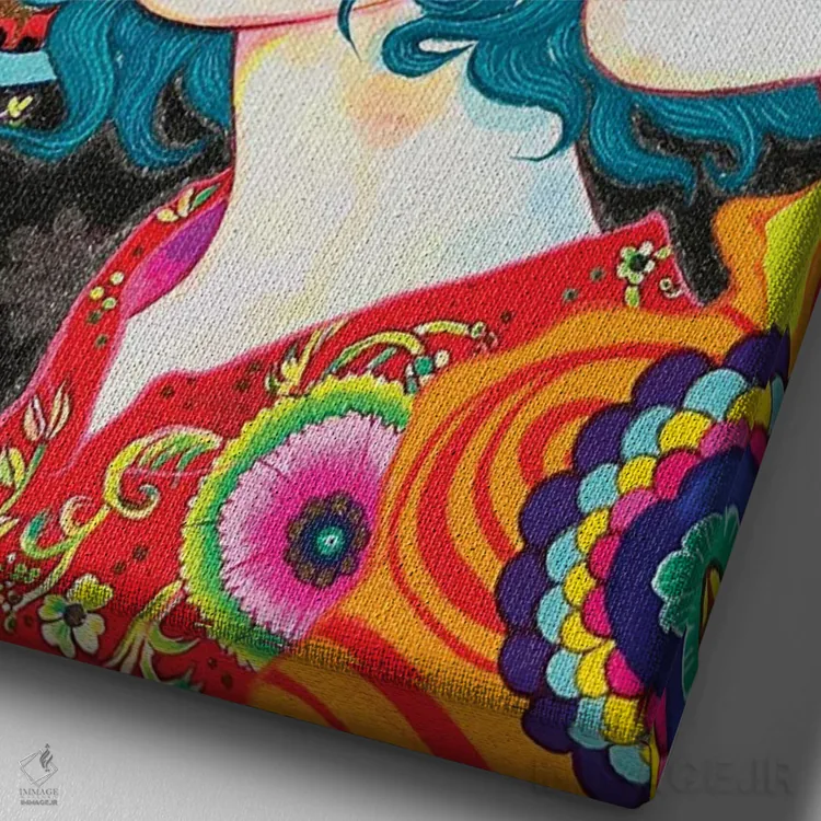 تابلو دکوراتیو نگاه B اثر ایتو چیئکو - نمای نزدیک بافت بوم