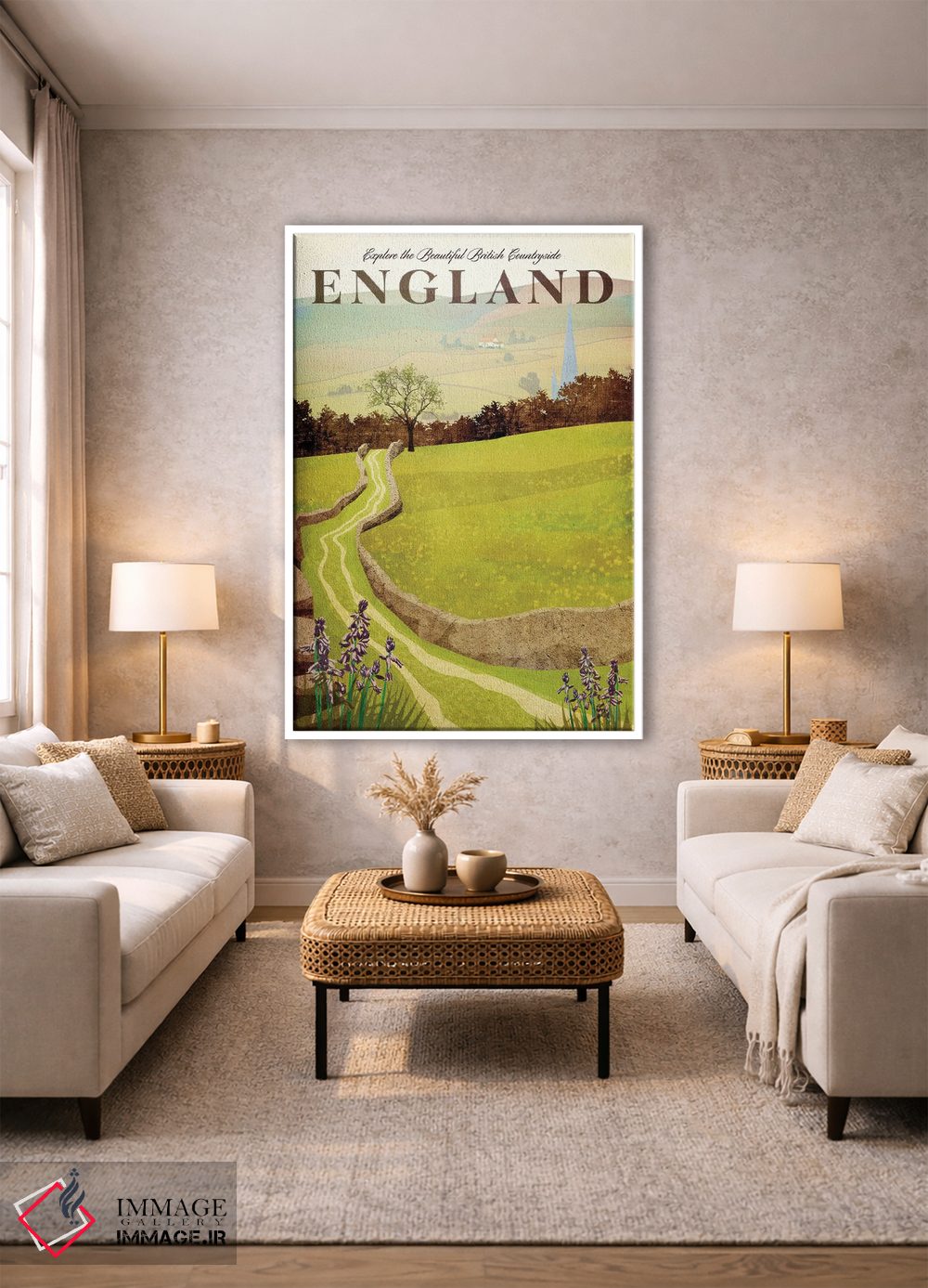 تابلو مدرن انگلستان-حومه بریتانیا اثر میسی ایمز - D1W