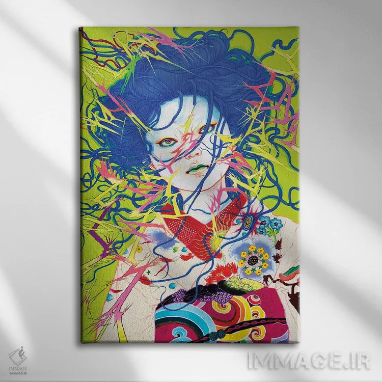 تابلو دکوراتیو تاباندن برق اثر ایتو چیئکو - نمای روبهرو روی دیوار