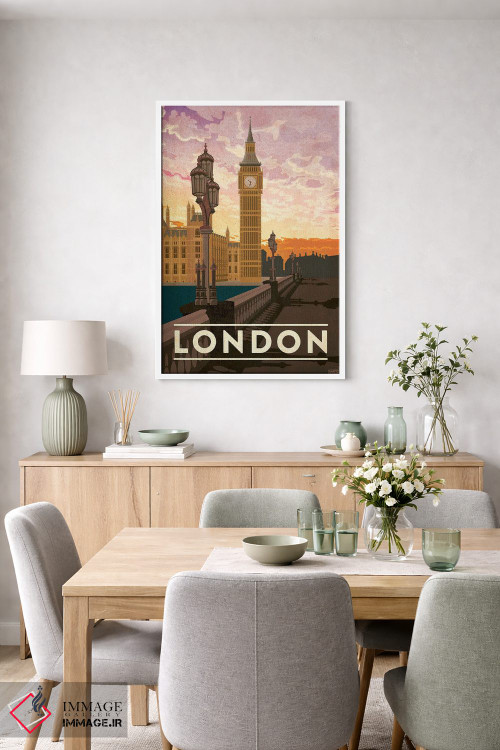 تابلو دکوراتیو انگلستان-لندن اثر میسی ایمز - D5W