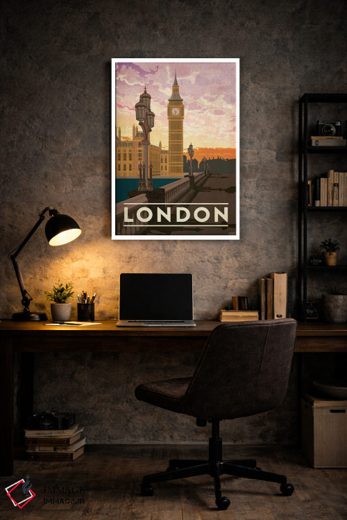 تابلو دکوراتیو انگلستان-لندن اثر میسی ایمز - D6W