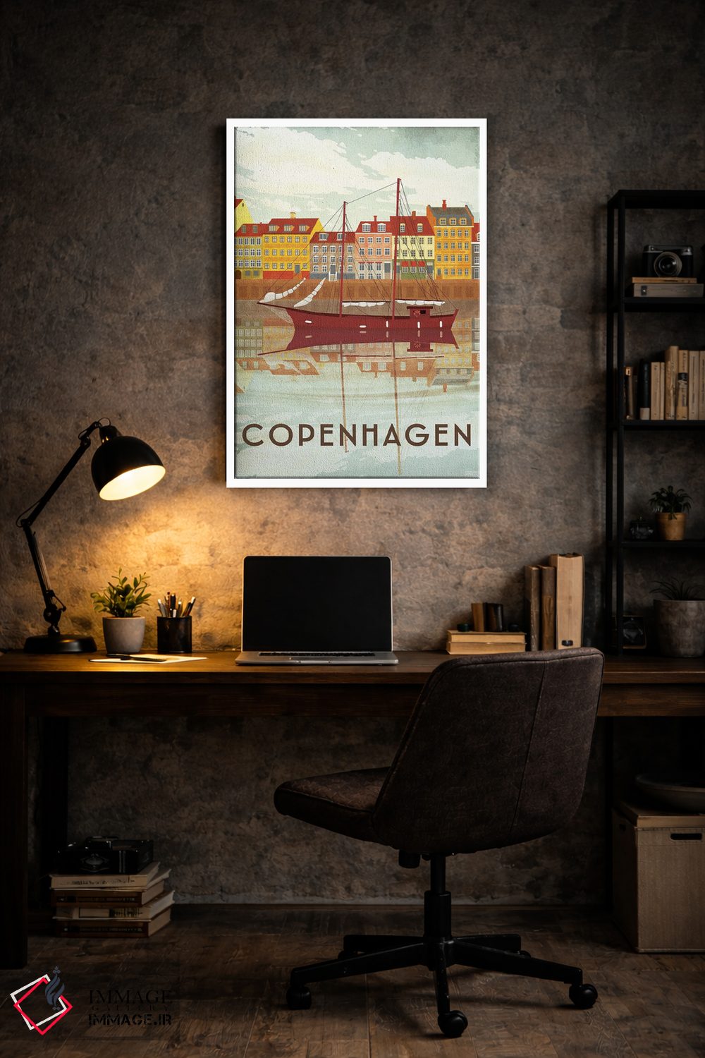 تابلو دکوراتیو دانمارک-بندر کپنهاگ اثر میسی ایمز - D6W