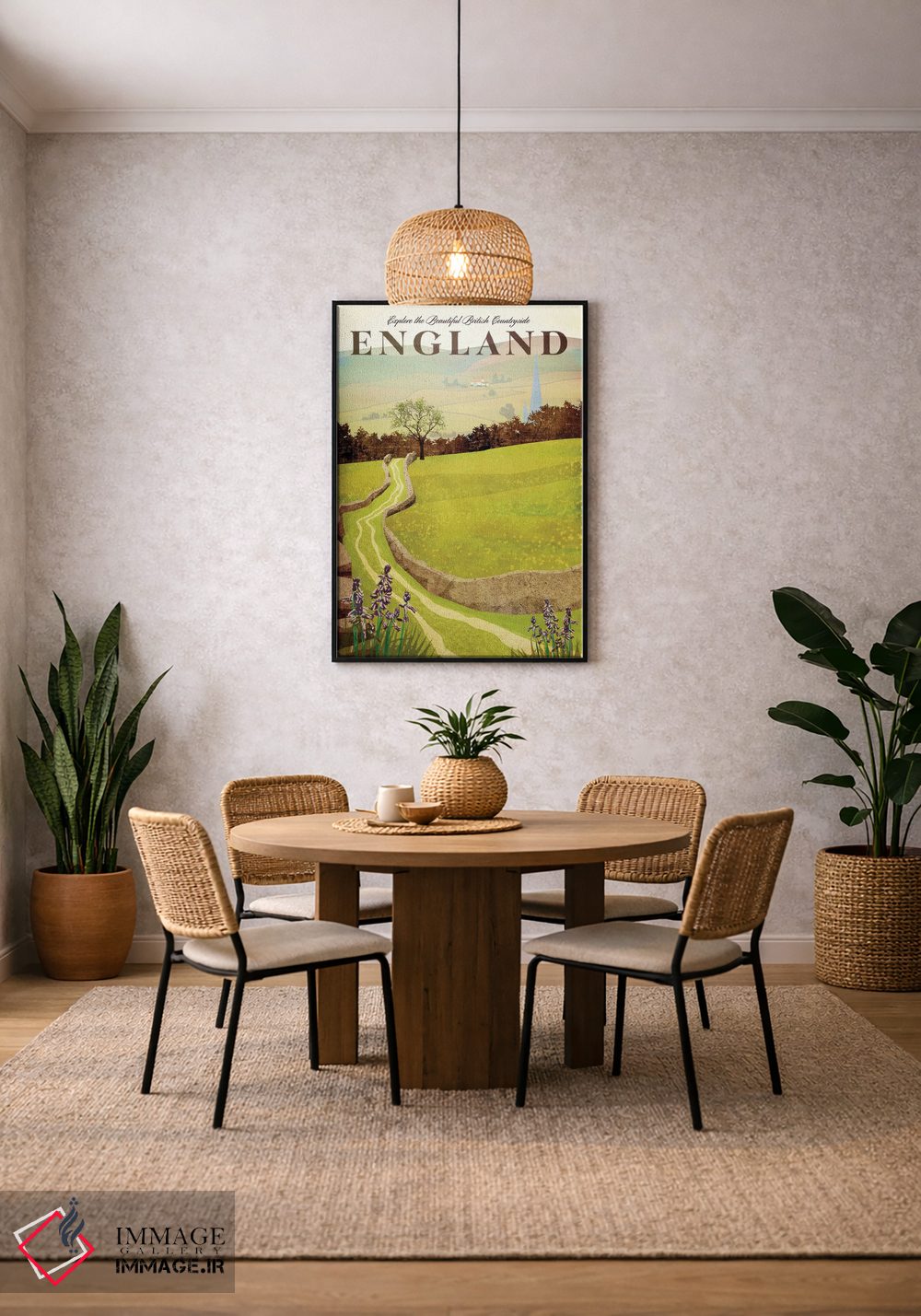 تابلو مدرن انگلستان-حومه بریتانیا اثر میسی ایمز - D6B
