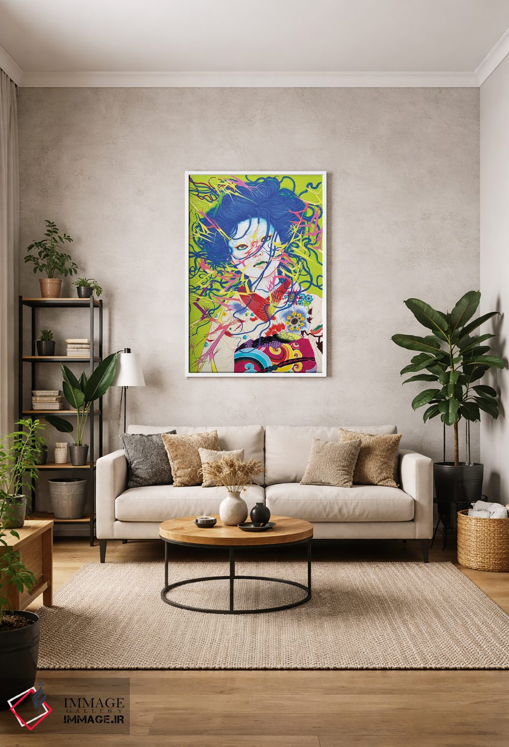 تابلو دکوراتیو تاباندن برق اثر ایتو چیئکو - D1W