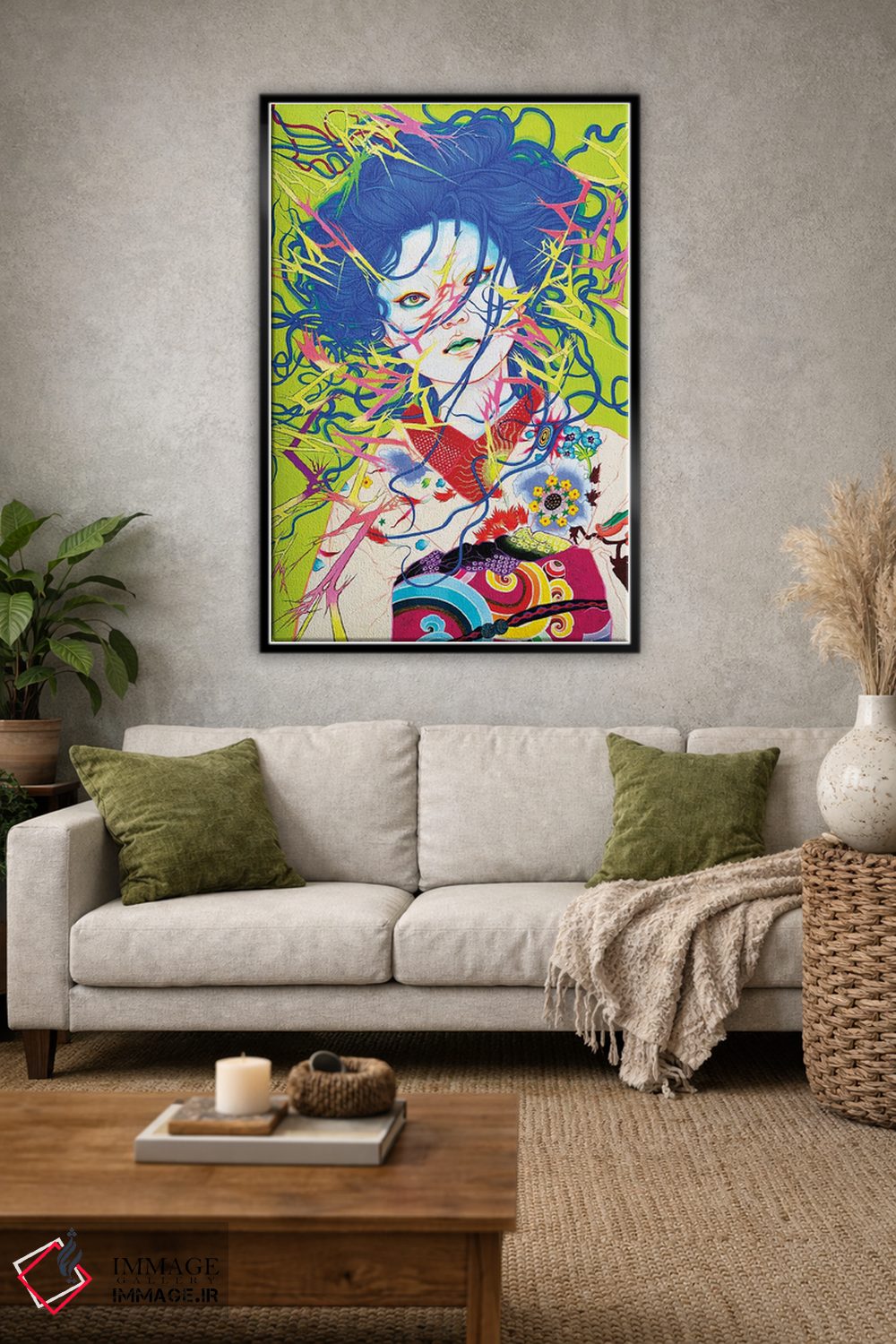 تابلو دکوراتیو تاباندن برق اثر ایتو چیئکو - D2B