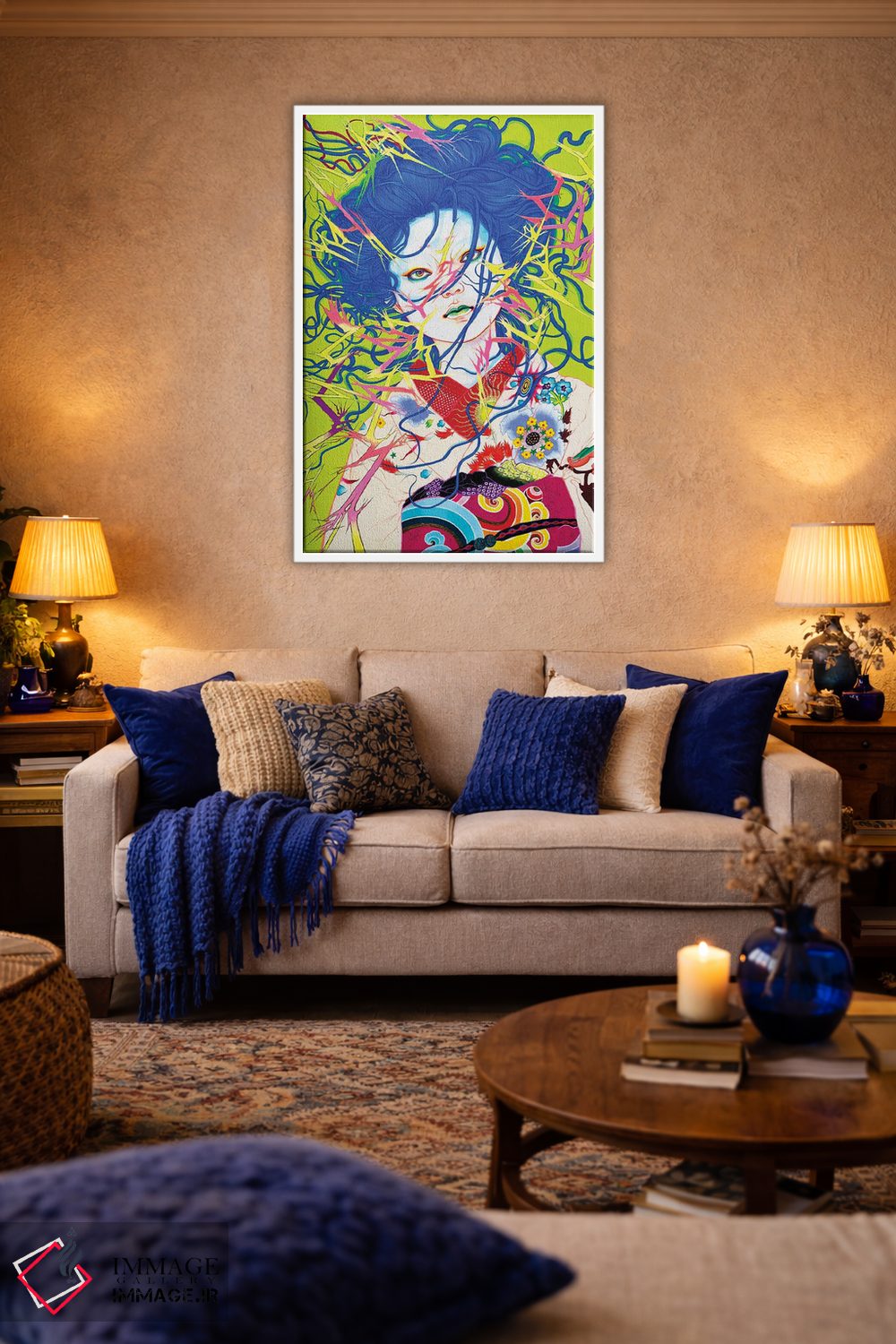 تابلو دکوراتیو تاباندن برق اثر ایتو چیئکو - D3W