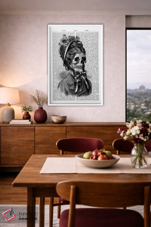 تابلو دکوراتیو بانوی ویکتوریایی اثر این د فریم شاپ - D3W