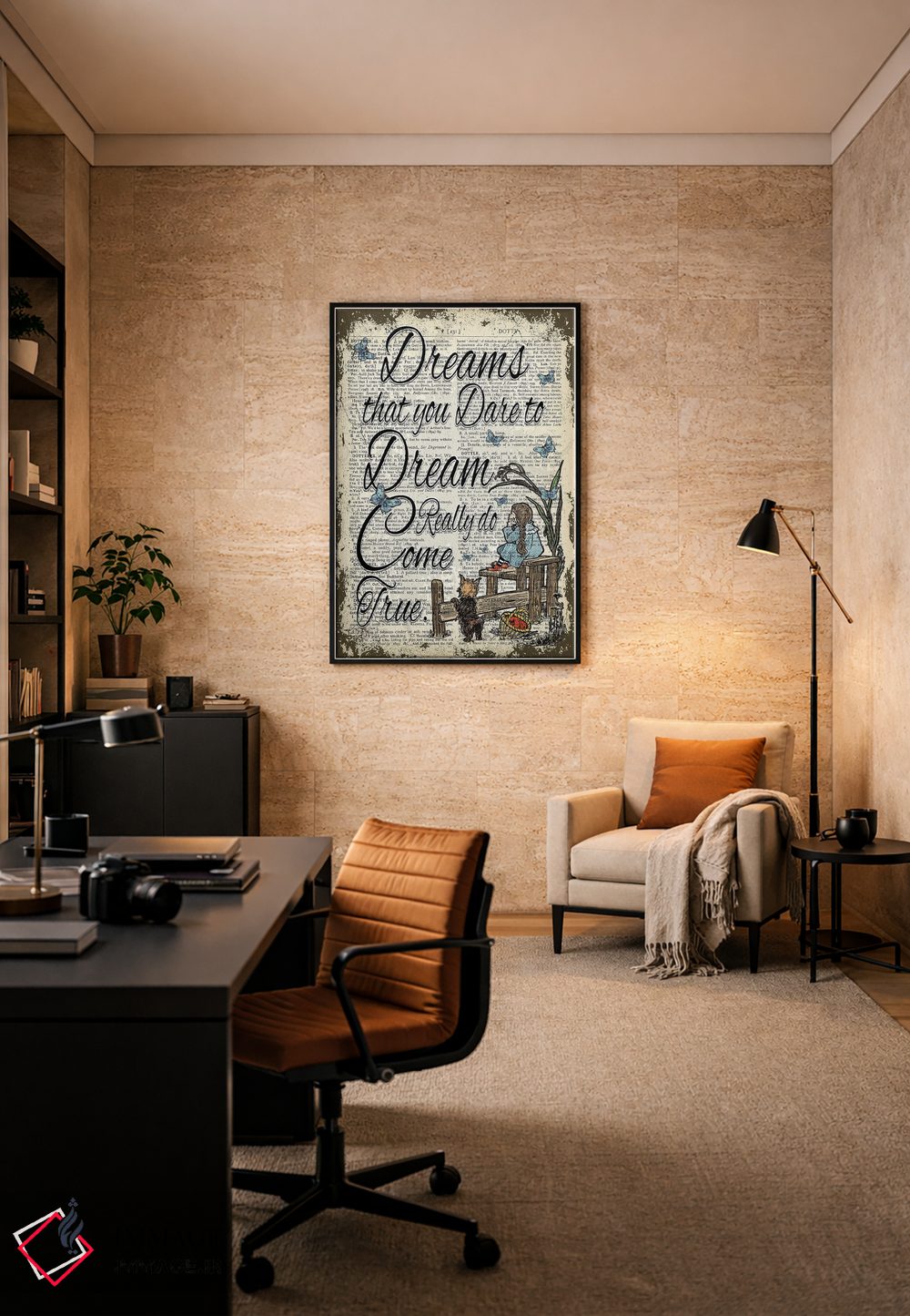 تابلو دکوراتیو جادوگر شهر از "رویا" اثر این د فریم شاپ - D6B