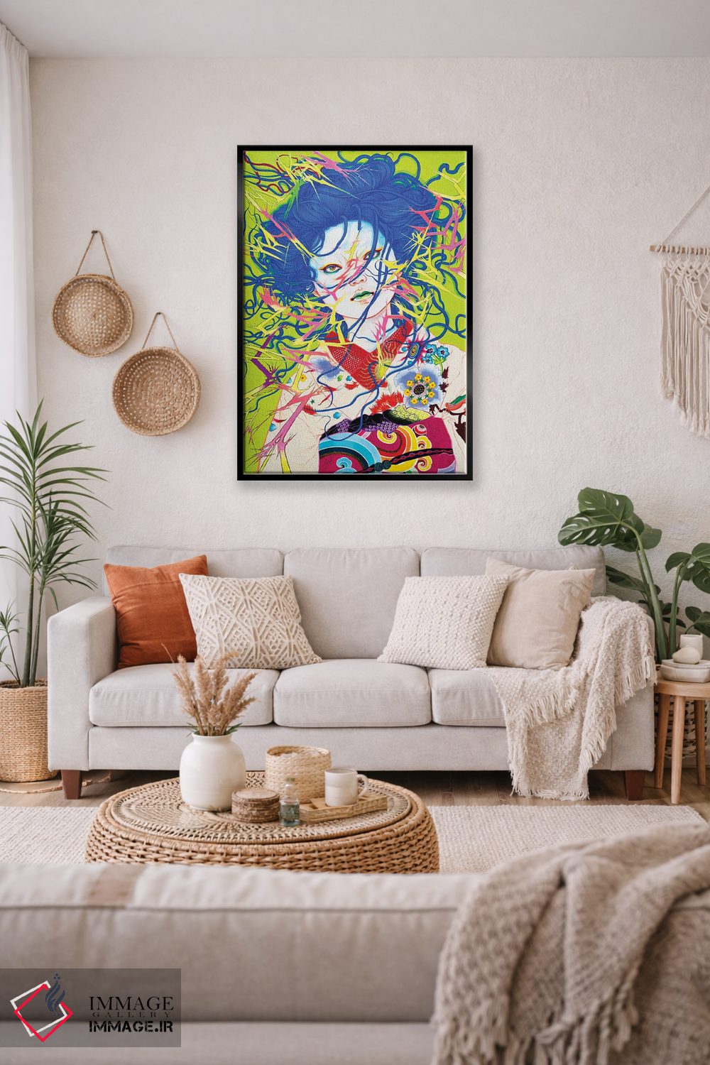 تابلو دکوراتیو تاباندن برق اثر ایتو چیئکو - D5B