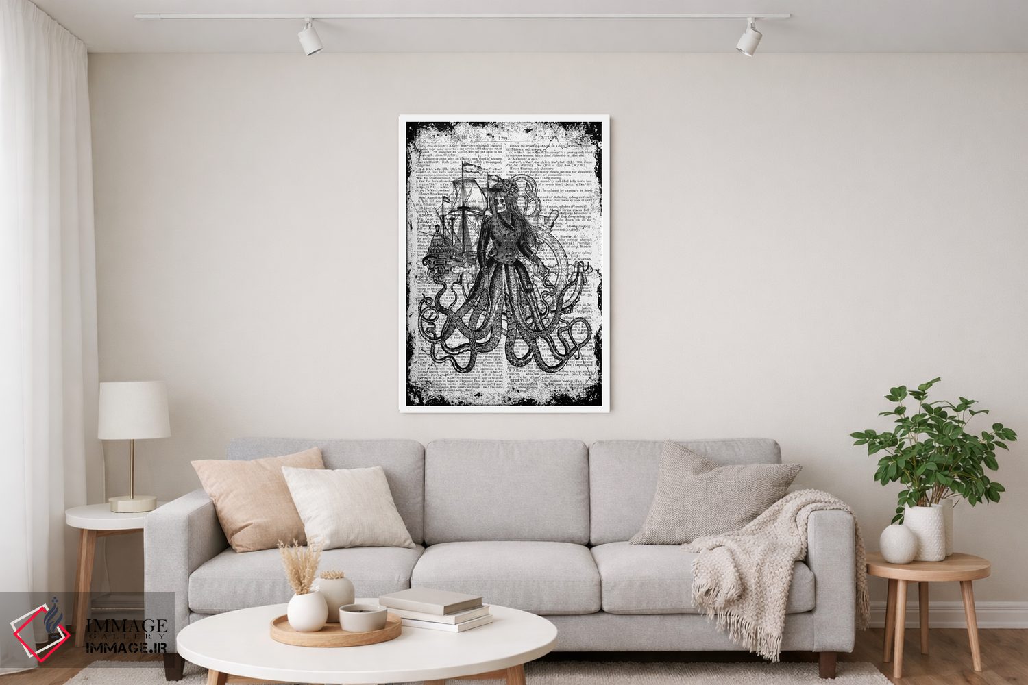 تابلو دکوراتیو عجیب بودن دریایی "بانوی دریا" اثر این د فریم شاپ - D1W