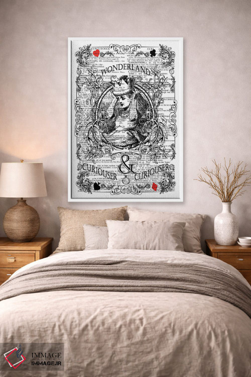 تابلو دکوراتیو آلیس در سرزمین عجایب "کنجکاوتر" اثر این د فریم شاپ - D1W