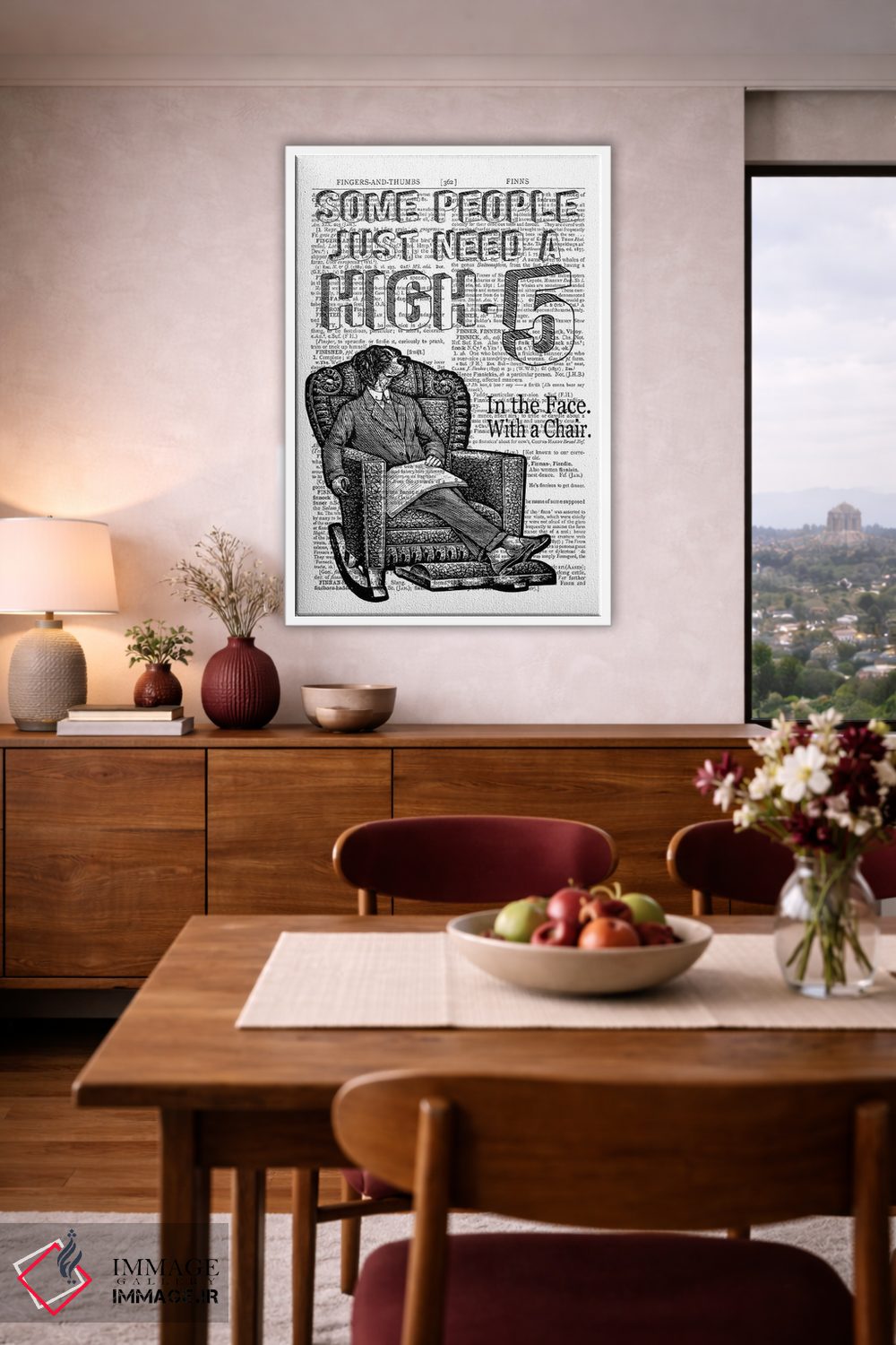 تابلو دکوراتیو بزن قدش! اثر این د فریم شاپ - D5W