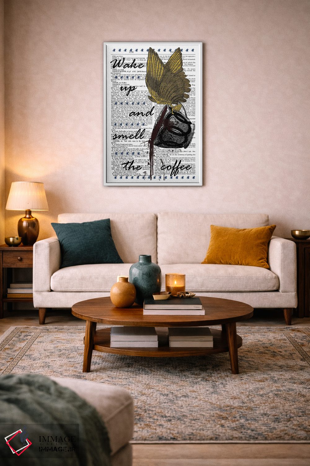 تابلو دکوراتیو بیدار شو! اثر این د فریم شاپ - D2W