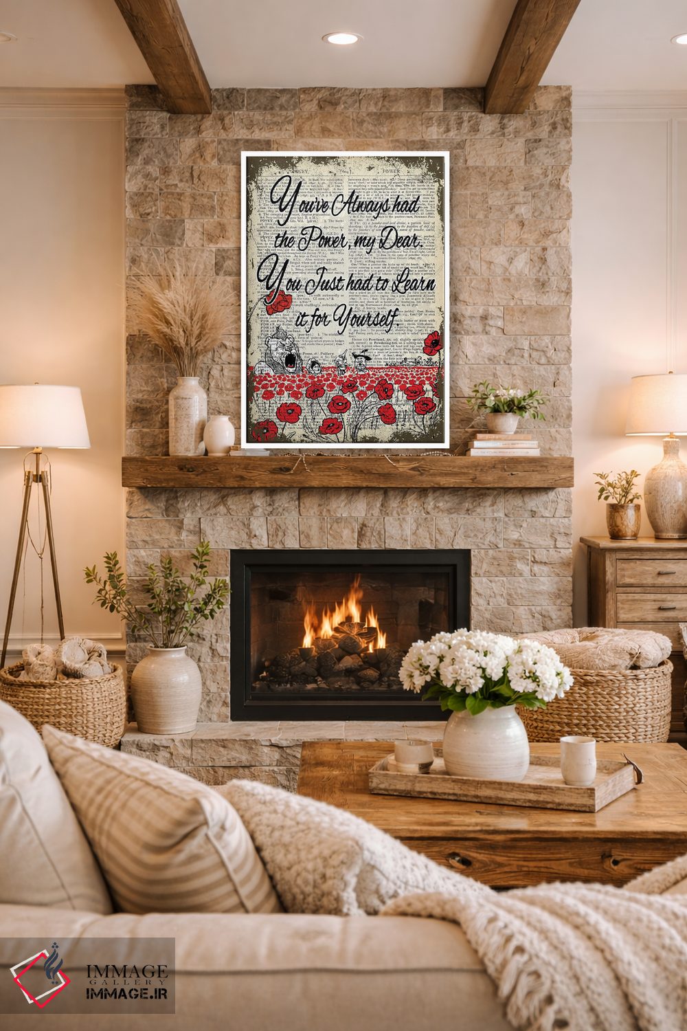 تابلو دکوراتیو جادوگر شهر از "قدرت" اثر این د فریم شاپ - D1W