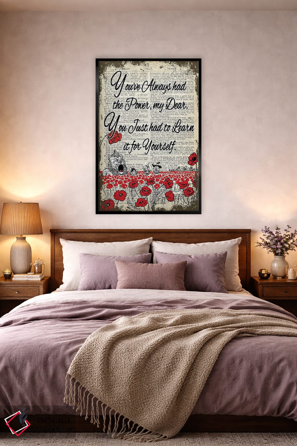 تابلو دکوراتیو جادوگر شهر از "قدرت" اثر این د فریم شاپ - D5B