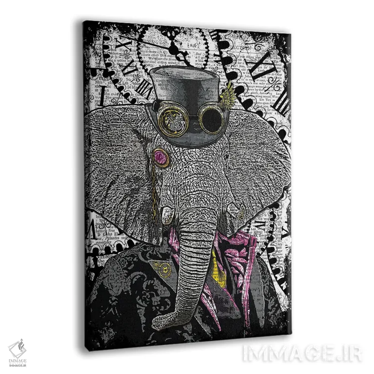 تابلو دکوراتیو فیل استیم پانک اثر این د فریم شاپ - نمای پرسپکتیو محصول