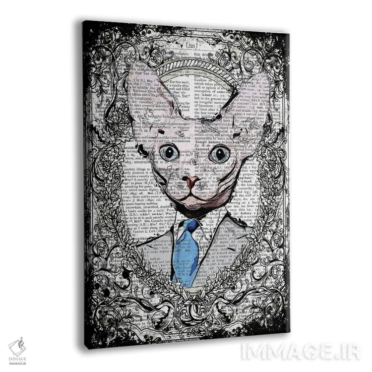 تابلو دکوراتیو آقای اسفینکس اثر این د فریم شاپ - نمای پرسپکتیو محصول