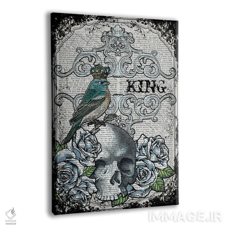 تابلو دکوراتیو پرنده پادشاه اثر این د فریم شاپ - نمای پرسپکتیو محصول