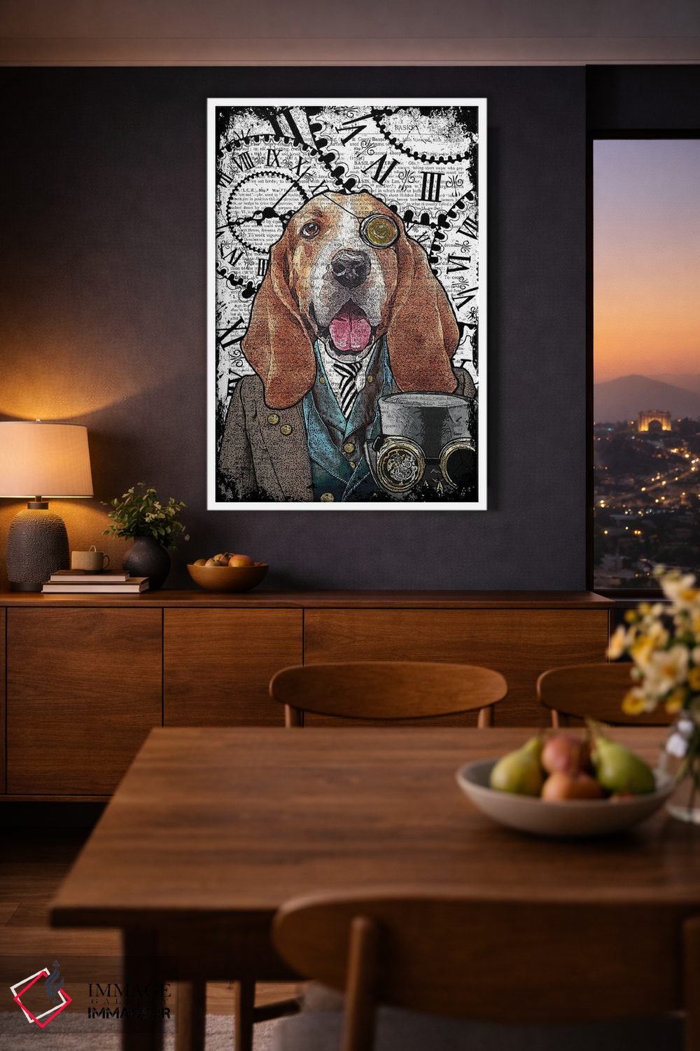 تابلو دکوراتیو بست استیم پانک اثر این د فریم شاپ - D2W