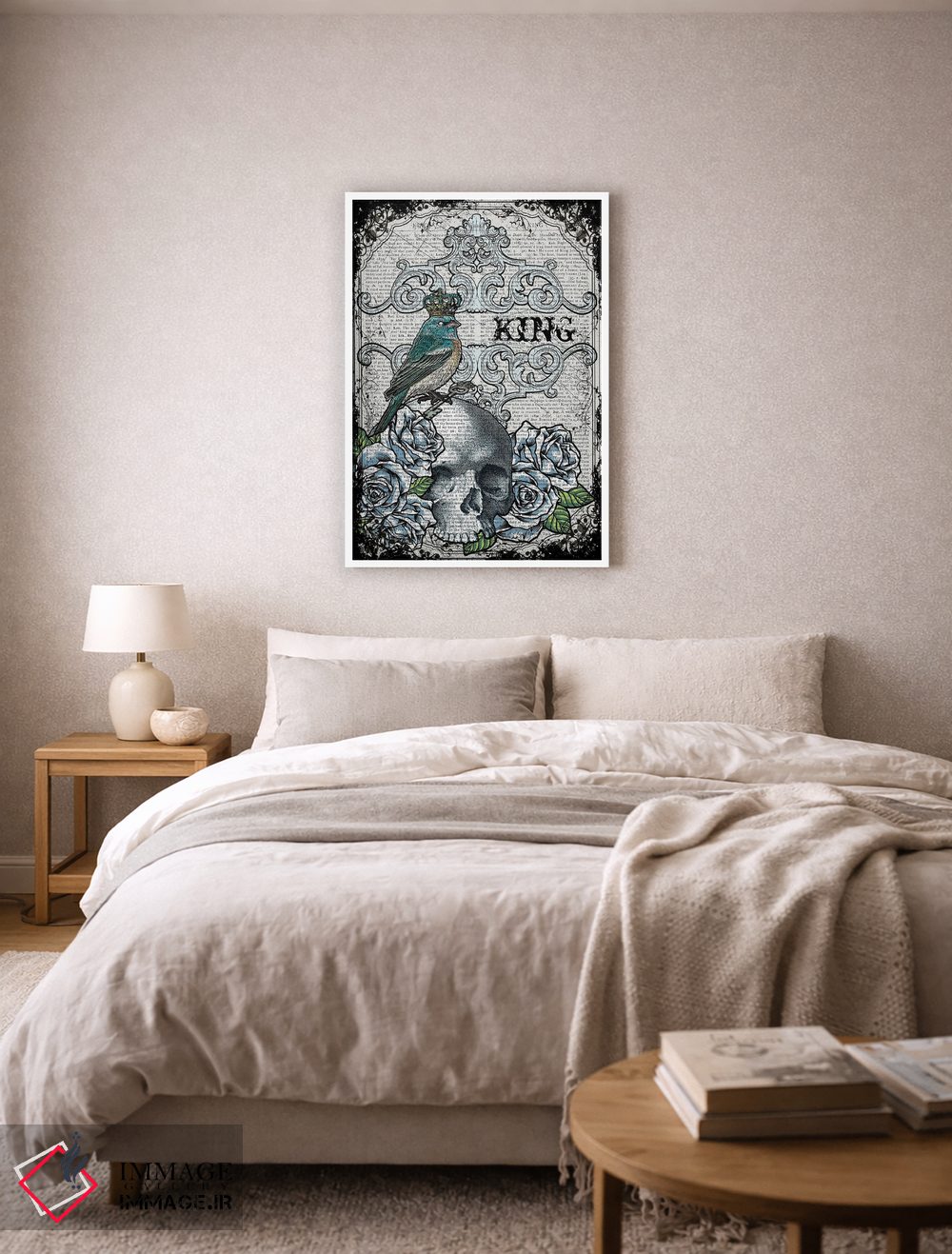 تابلو دکوراتیو پرنده پادشاه اثر این د فریم شاپ - D5W