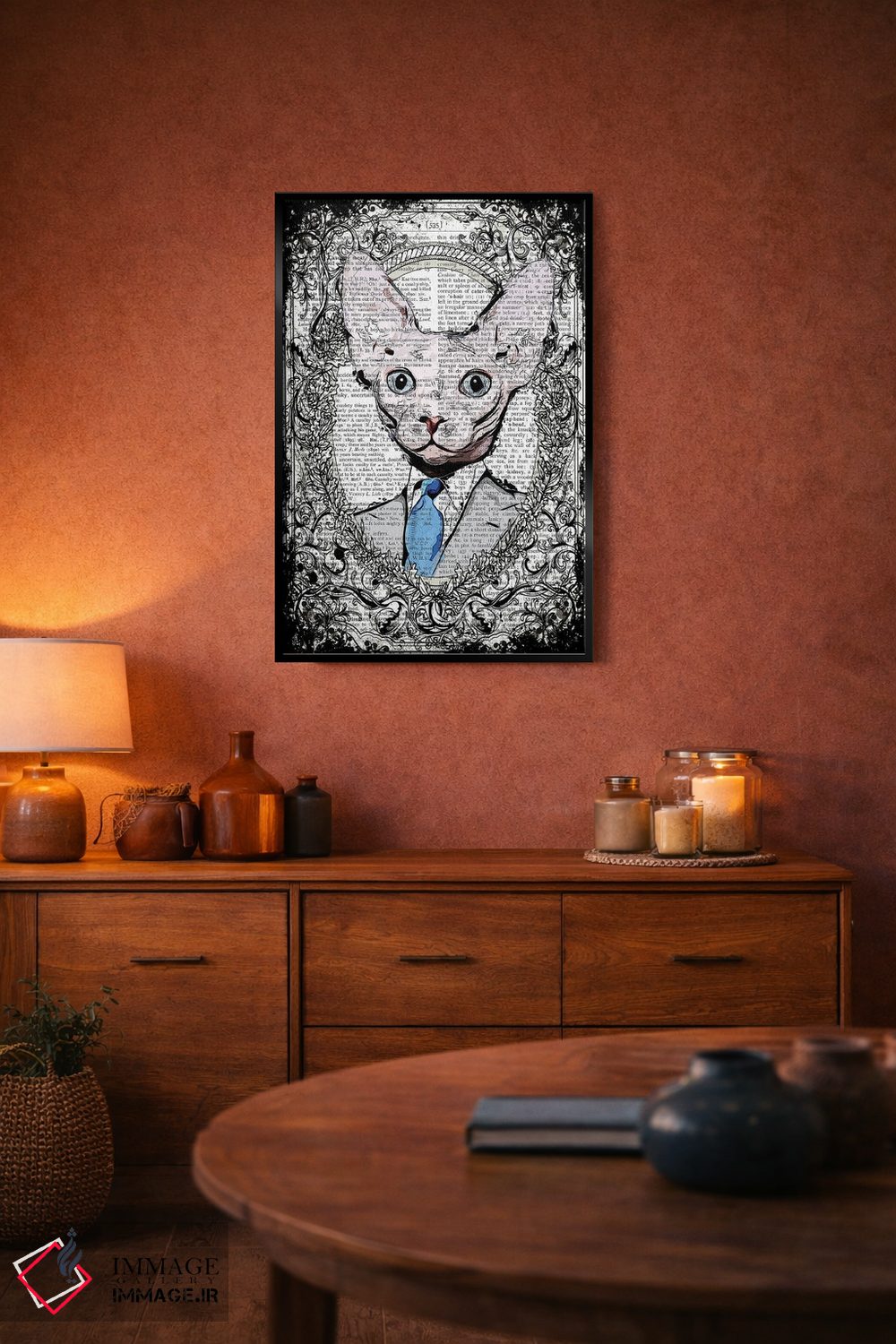 تابلو دکوراتیو آقای اسفینکس اثر این د فریم شاپ - D5B