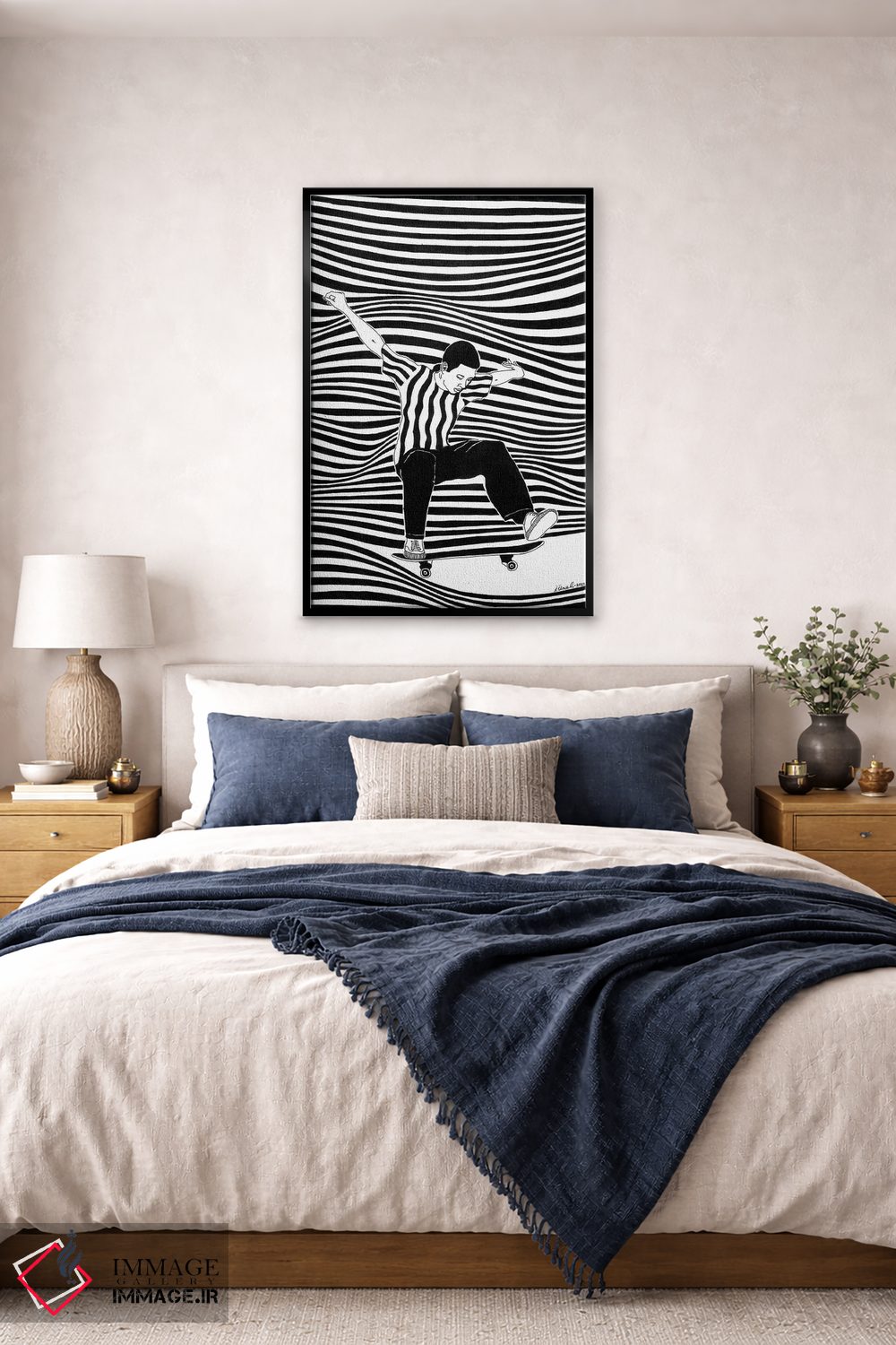 تابلو دکوراتیو اسکیت برد اثر ابراهیم اونال - D5B