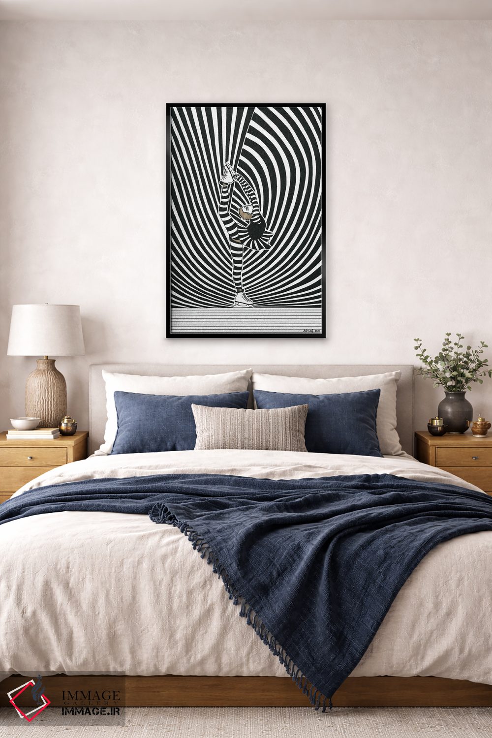 تابلو دکوراتیو اسکیت نمایشی یک اثر ابراهیم اونال - D6B