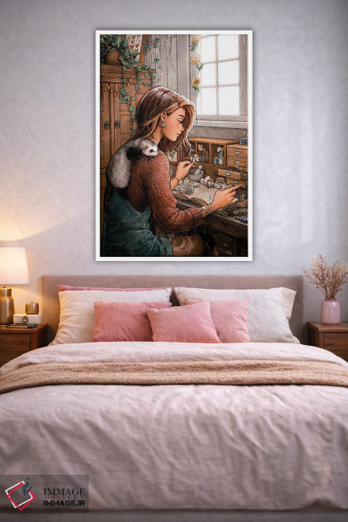 تابلو دکوراتیو یار گیاه شناس اثر آیوی دولامور - D1W