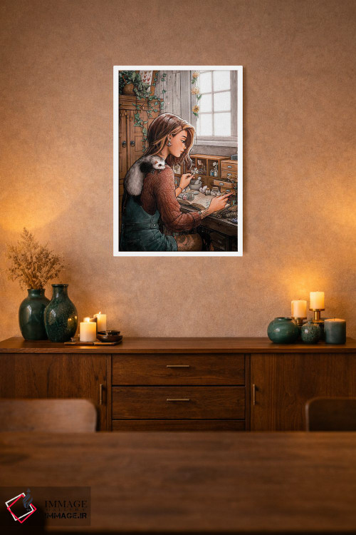 تابلو دکوراتیو یار گیاه شناس اثر آیوی دولامور - D2W