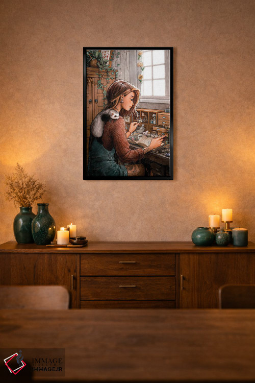 تابلو دکوراتیو یار گیاه شناس اثر آیوی دولامور - D3B