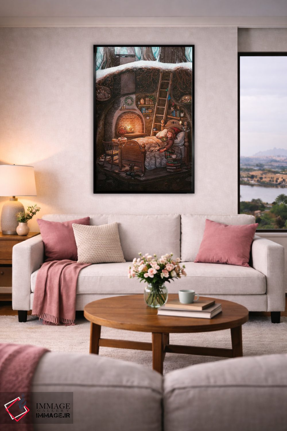 تابلو دکوراتیو خواب زمستانی اثر آیوی دولامور - D5B