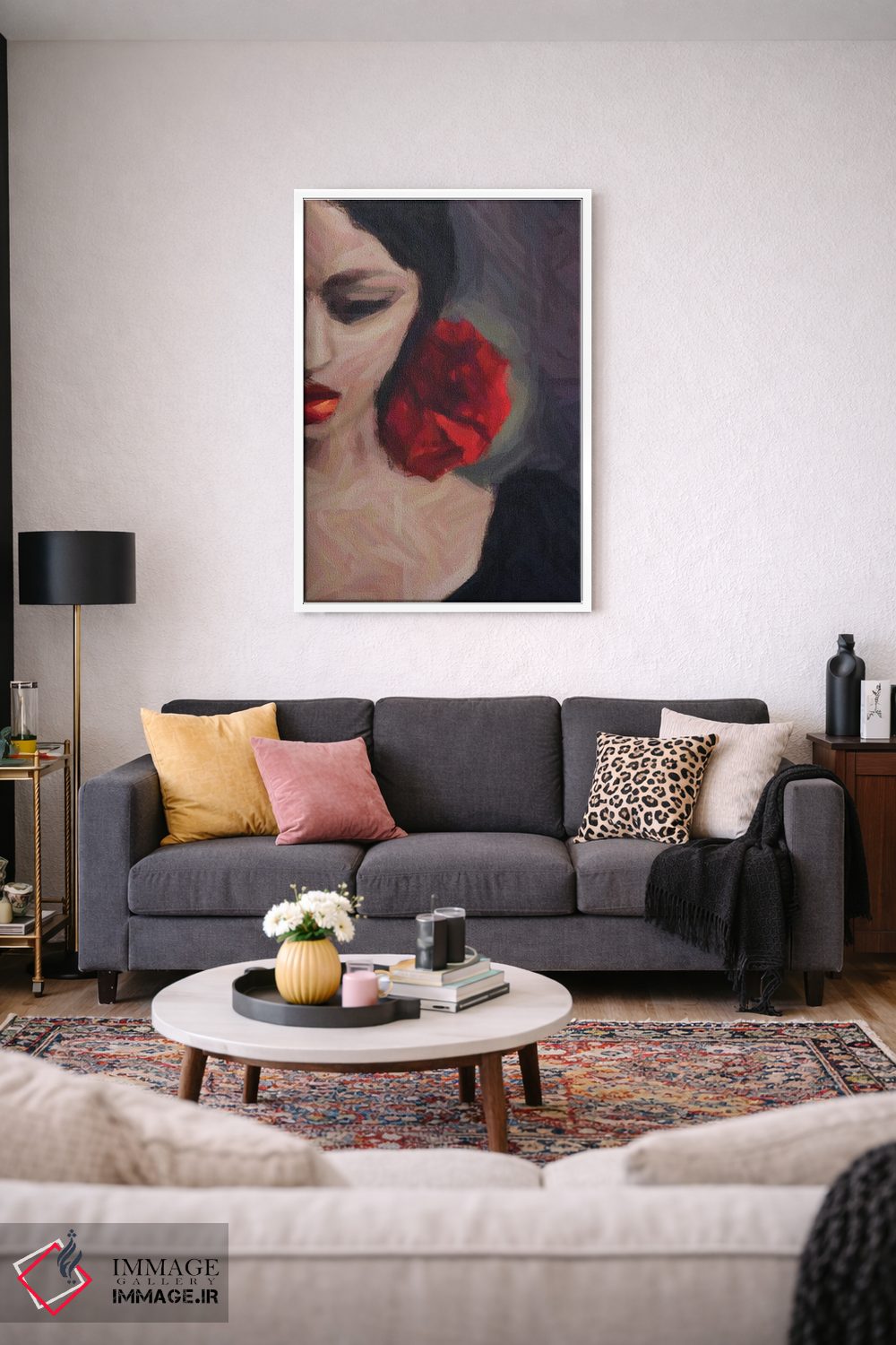 تابلو دکوراتیو پرتره یک رقاص اسپانیایی اثر ایوجنیا بیدیوک - D2W