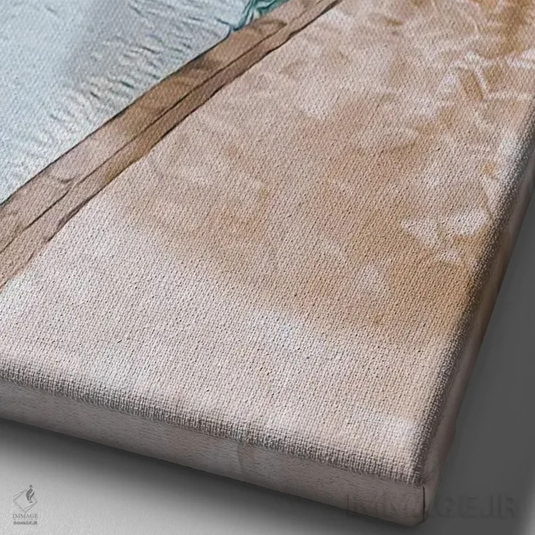 تابلو دکوراتیو استخر با چشم انداز به اقیانوس اثر ایوجنیا بیدیوک - نمای نزدیک بافت بوم