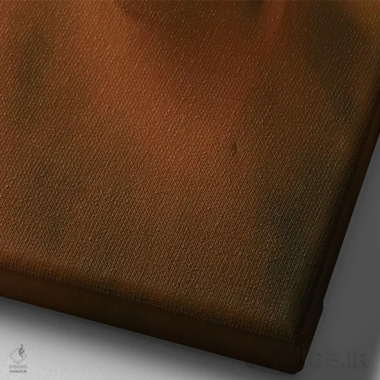 تابلو دکوراتیو کاروان در بیابان اثر ایوجنیا بیدیوک - نمای نزدیک بافت بوم