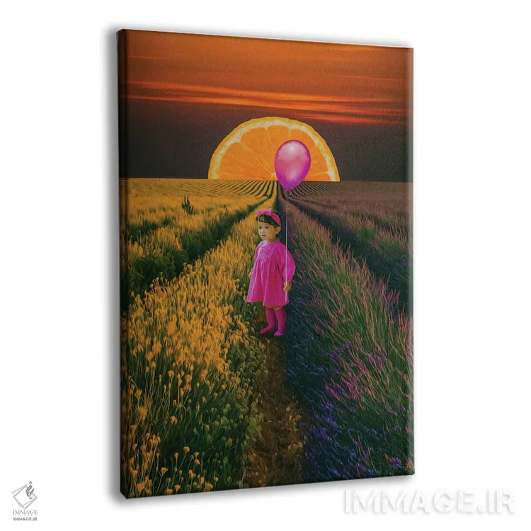 تابلو دکوراتیو عروسکی در مزرعه اسطوخودوس اثر ایوجنیا بیدیوک - نمای پرسپکتیو محصول