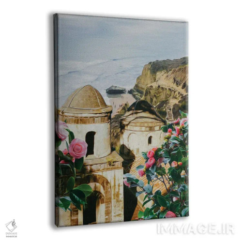 تابلو دکوراتیو رزهای شکفته برج قدیمی اثر ایوجنیا بیدیوک - نمای پرسپکتیو محصول